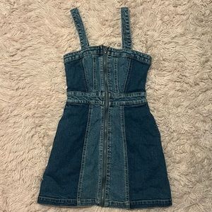 Zipup Jean Dress XXS